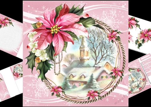 8x8 fesitve wreath with scene