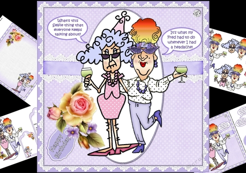 8x8 Stella and Edna girl talk mini kit