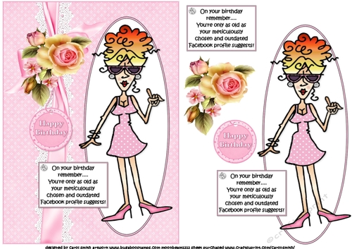 Rita and her Facebook profile quick card