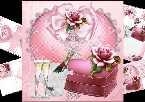 8x8 gifts of love lace heart mini kit