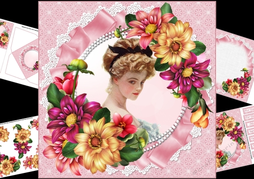 8x8 Flowers for mum/mom mini kit