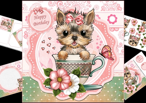 8x8 teacup Yorkie mini kit