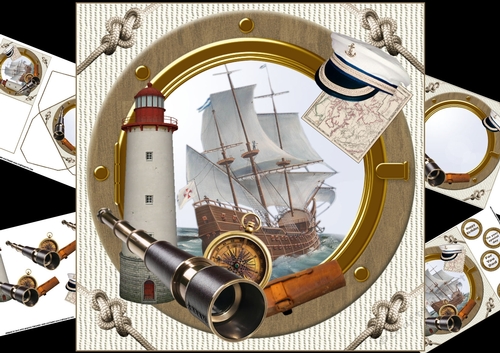 8x8 Nautical life mini kit