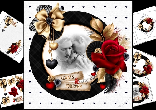 8x8 always and forever wedding/anniversary mini kit
