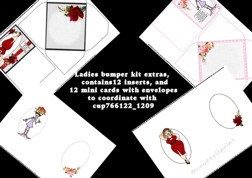 Bumper kit 24 extras to coordinate with 12 ladies humorous bumper kit