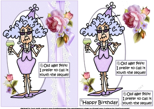 Stella old age pfft! quick card