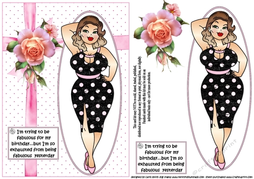 Foxy mama is fabulous quick card