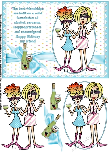 Rita and JJ are solid friends quick card
