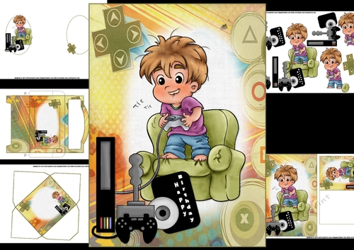 gamer boy birthday mini kit