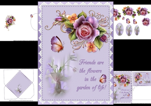 Friends are flowers mini kit 1