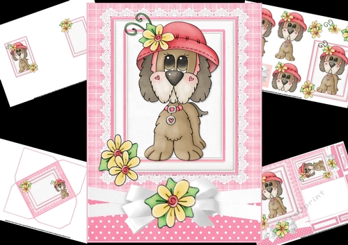 special puppy wishes birthday/thank you mini kit