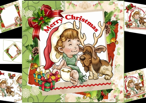8x8 lets play Santa and Rudolf mini kit