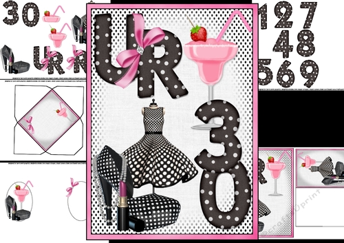 UR 30 Ladies birthday choice of any age mini kit
