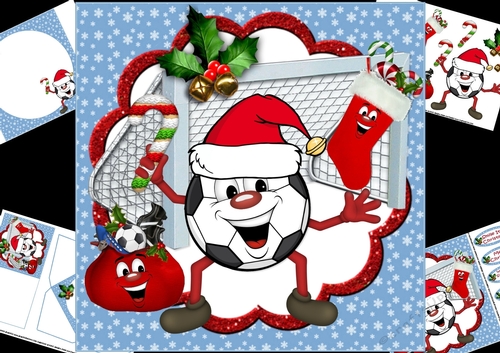 8X8 laughing because its Christmas football mini kit