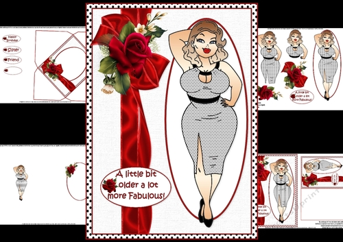 Foxy mama a little bit older mini kit