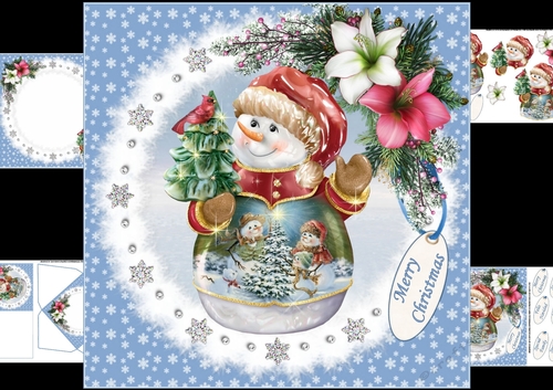 8x8 the beautiful snowman mini kit