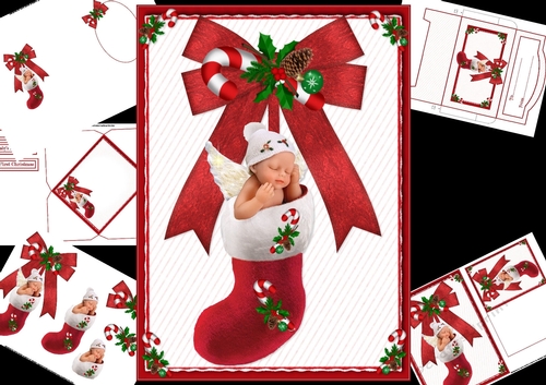 Angel baby 1st Christmas mini kit