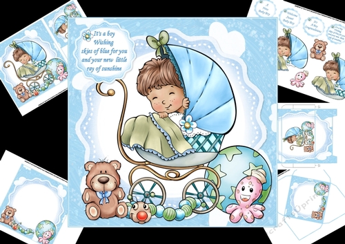 7x7 Sweet baby boy mini kit