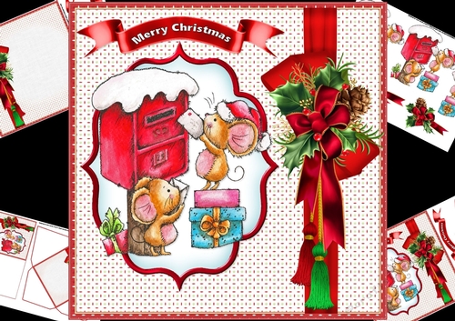 8x8 micemas post for Christmas mini kit