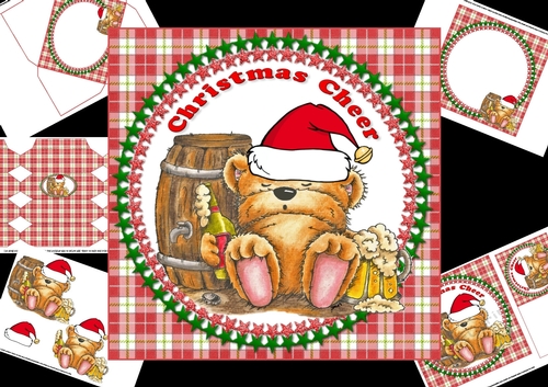 7x7 sending Christmas Cheer mini kit