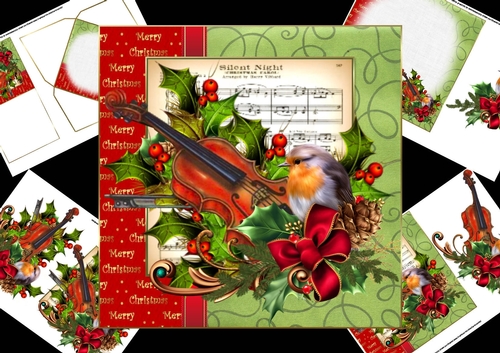 7x7 the Christmas violin mini kit