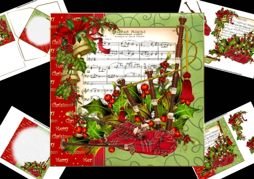 7x7 the Christmas bagpipes mini kit