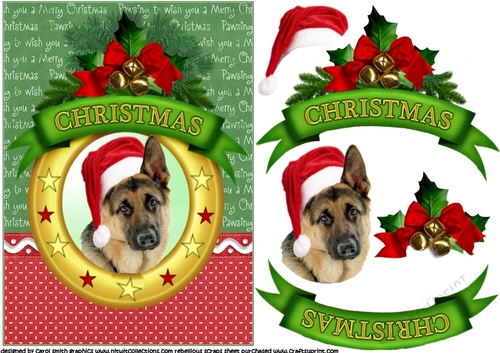 Christmas wishes German shepherd