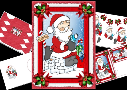 Penguin meets Santa mini kit