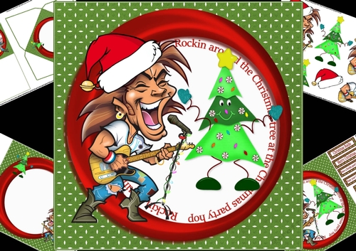 8x8 Rockin good Christmas wishes ini kit
