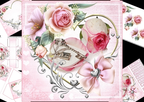 8x8 you have the key to my heart mini kit