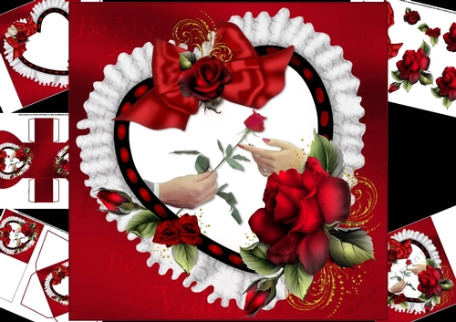 8x8 a rose for my love mini kit