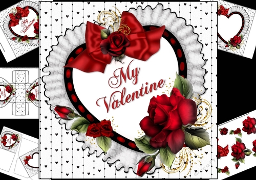 8x8 my Valentine mini kit