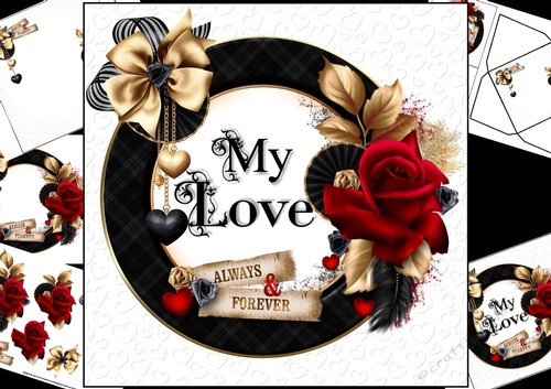 8x8 My love always and forever mini kit