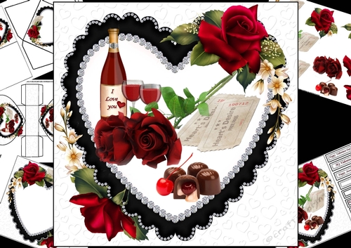 8x8 hearts desire mini kit