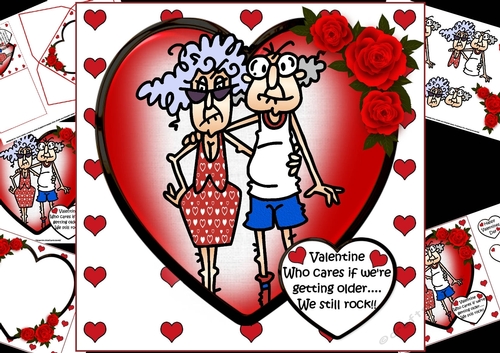 8x8 Stella and Gus still rock valentine mini kit