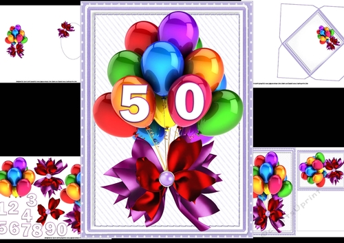 Birthday balloons any age mini kit