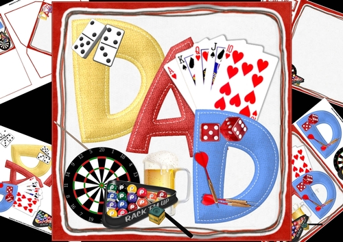 8x8 games night DAD mini kit