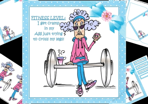 8x8 Stella and her fitness level mini kit