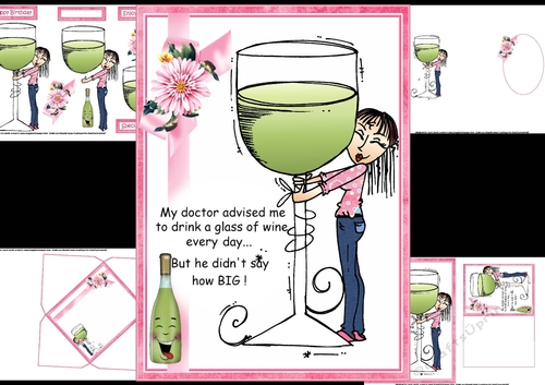A glass of wine a day mini kit