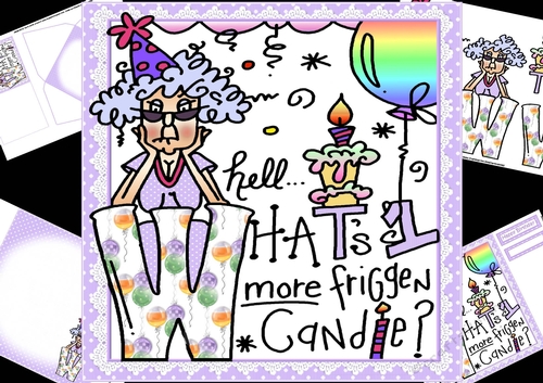 8x8 Stella whats one more candle mini kit