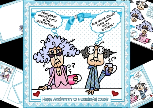 8x8 Stella and Gus anniversary wishes mini kit
