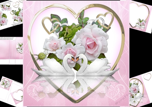 8x8 the wedding swans mini kit
