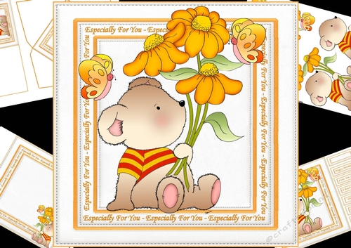 8x8 Daisy bear especially for you mini kit