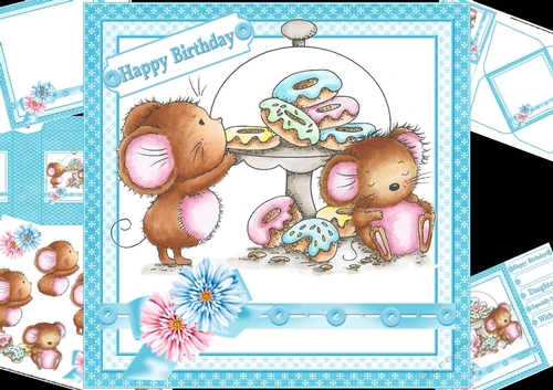 8x8 doughnuts and sprinkles mini kit