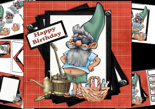 8x8 The birthday gnome mini kit