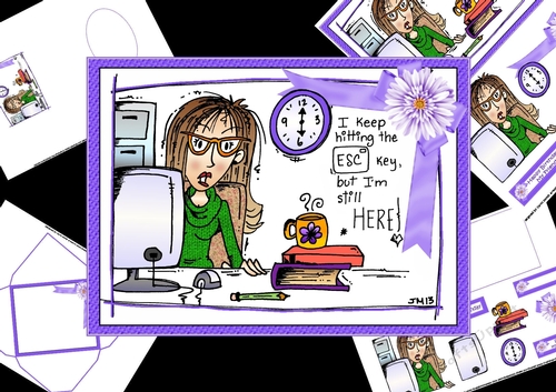 Jenny hits the escape key mini kit