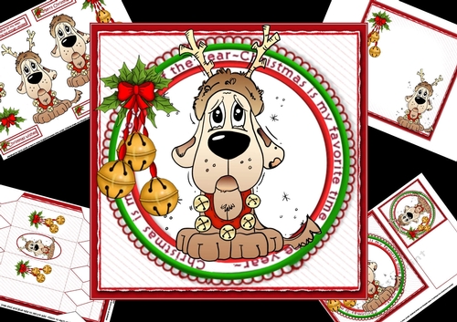 7x7 Santa has enough reindeer mini kit