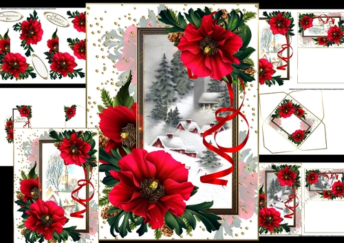 The Christmas Church choice of 2 scenes mini kit