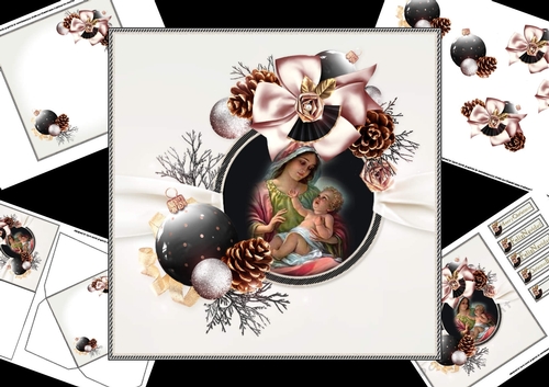 7x7 beautiful Madonna with child mini kit