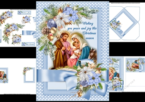 Peace and joy ribbon wrap mini kit